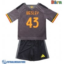 Fotballdrakt Barn AS Roma Wesley Franca #43 Tredjedraktsett 2026-27 Kortermet (+ Korte bukser)